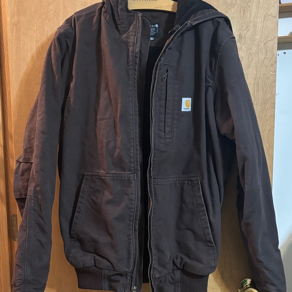 Carhartt Dark Brown Hooded Jacket